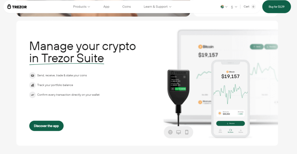 Trezor Model T Best Cold Storage Cryptocurrency Wallets