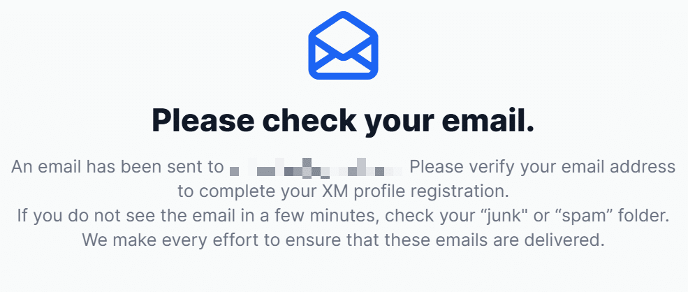 How to Open an XM Account step 3
