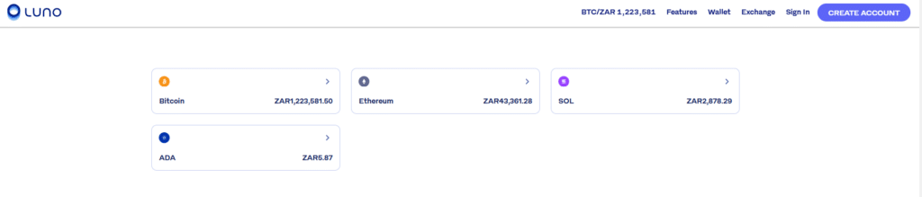 Luno Ethereum Crypto Wallets