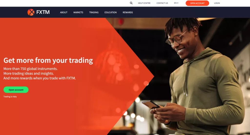 How to Open an FXTM Trading Accounts&nbsp; step 1