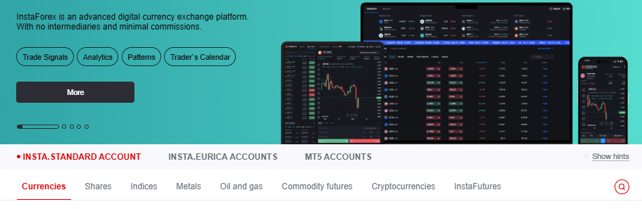 Trading Instruments and Products