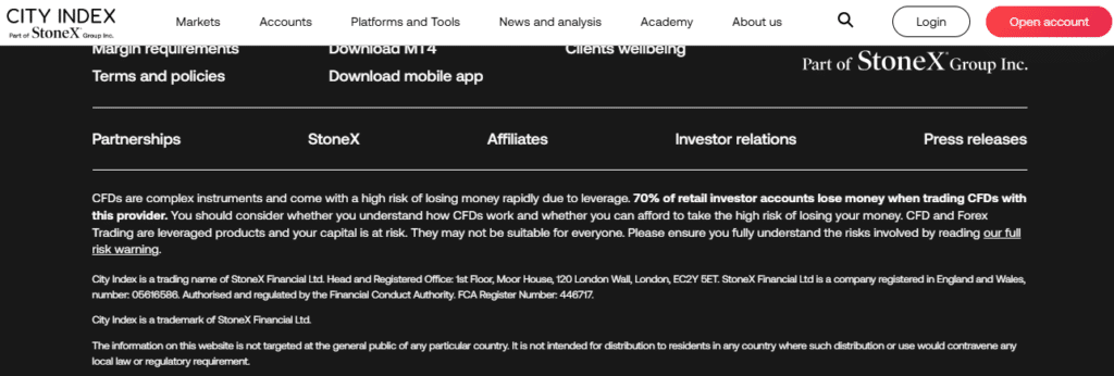 City Index FCA Regulated