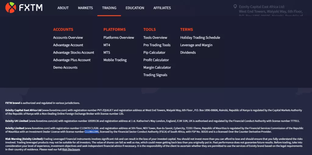 FXTM FSCA Regulated