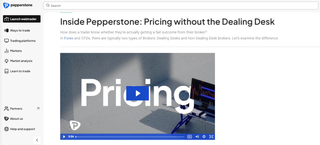 Pepperstone NDD Forex Brokers
