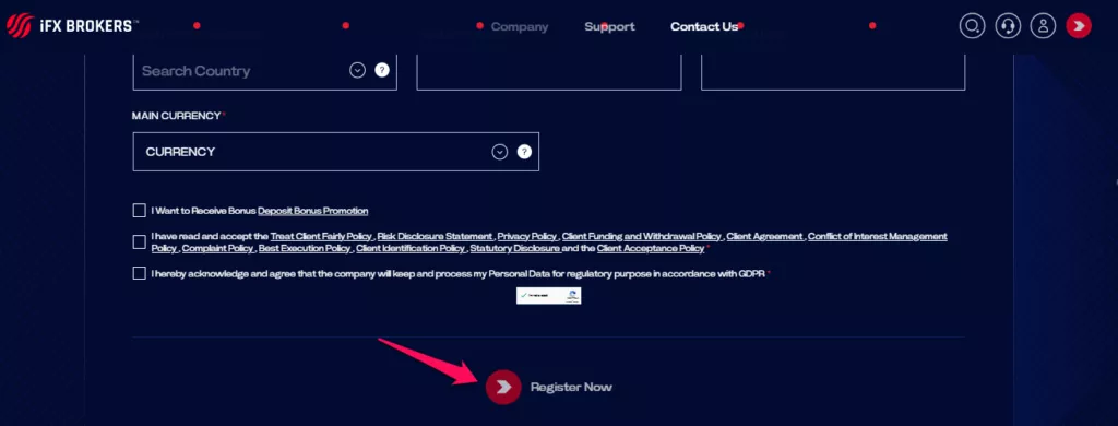 How to Open an IFX Account - Step 2