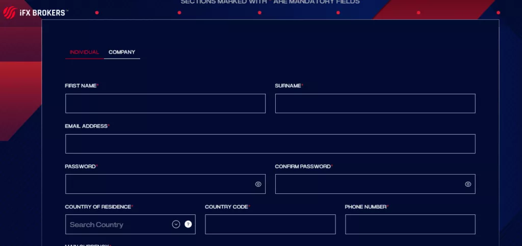 How to Open an IFX Account - Step 2