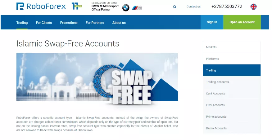 Islamic, Swap-Free Account Overview