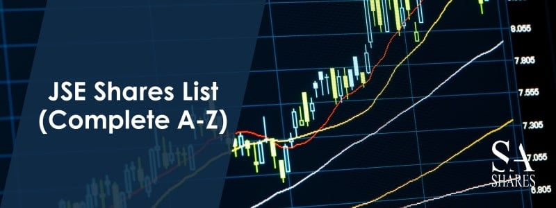 JSE Shares List (Complete A-Z) - Main Banner