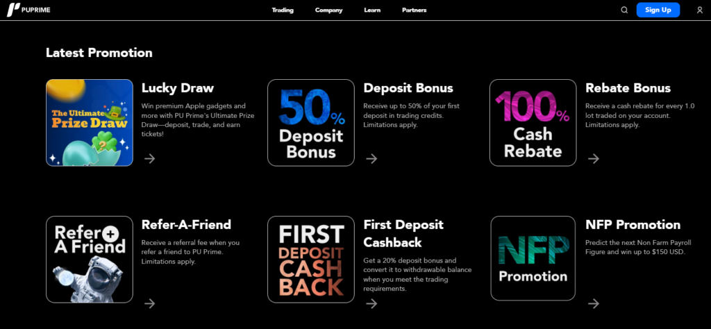 PU Prime Bonuses and Promotions