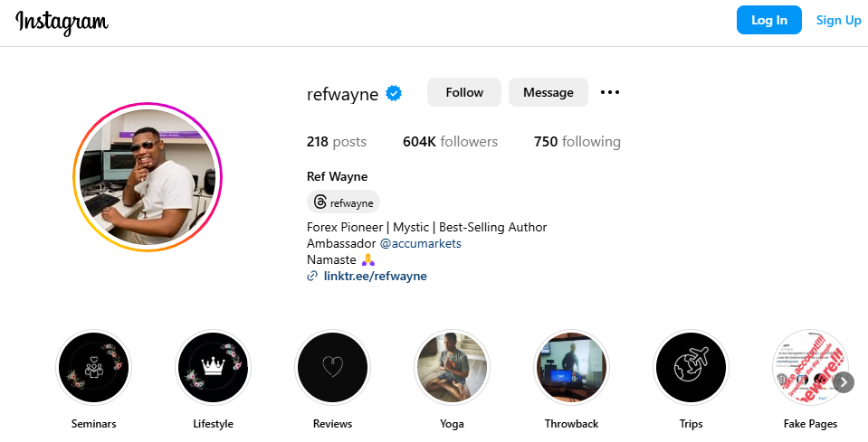 Ref Wayne Instagram