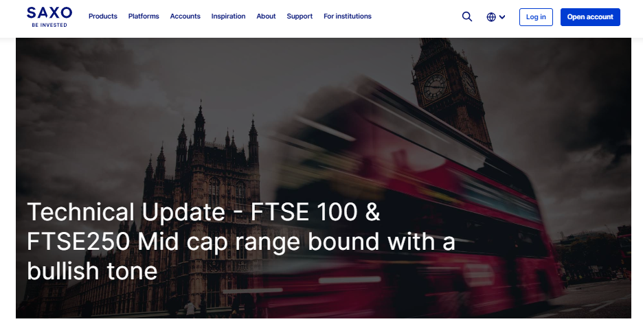 Saxo Bank FTSE 100