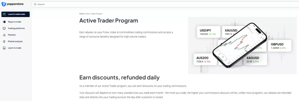 Pepperstone Rebates System Overview