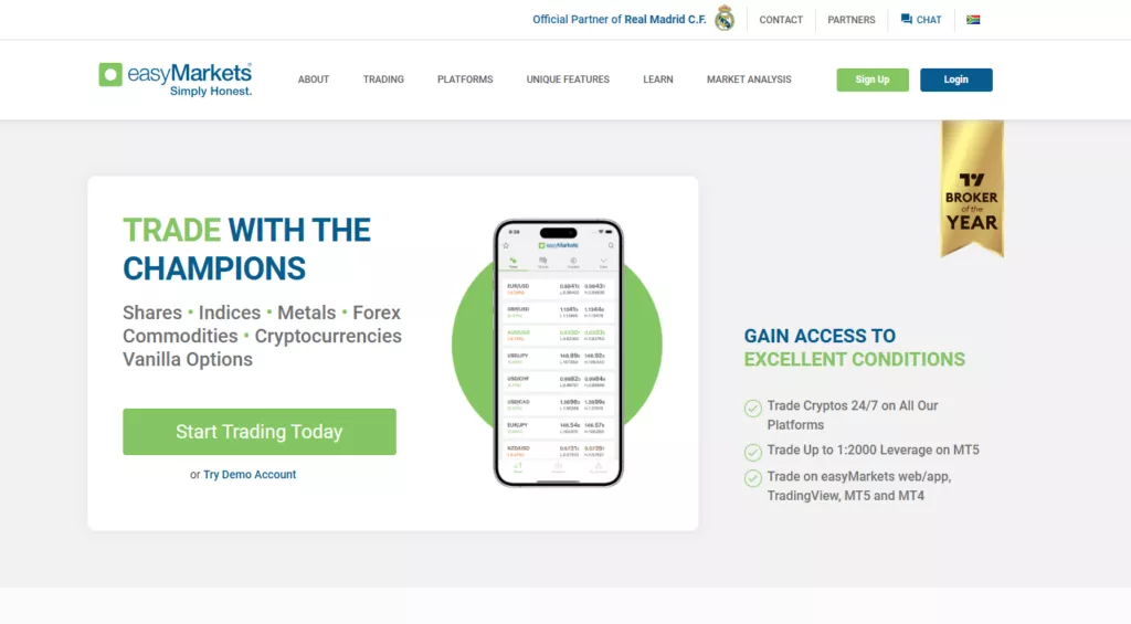 easymarkets Best Forex Brokers in Ethiopia
