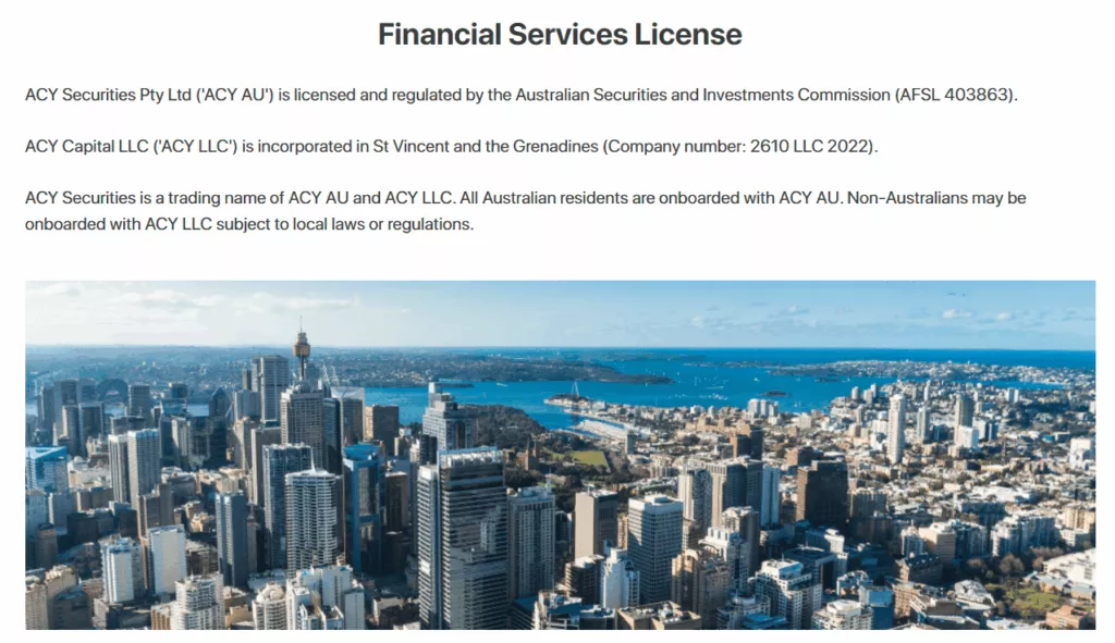 ACY Securities Regulations