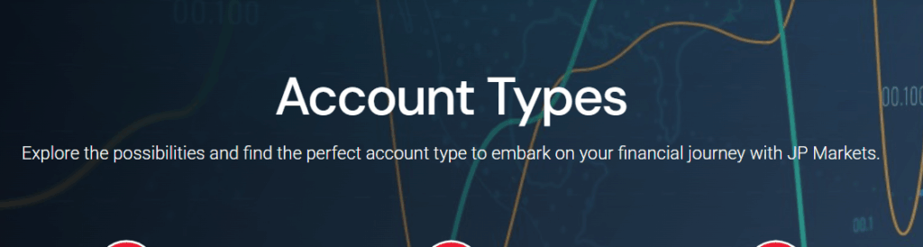 JP Markets Account Types