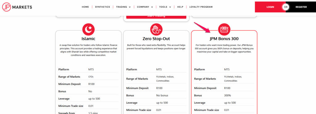JPM Bonus 300 Account
