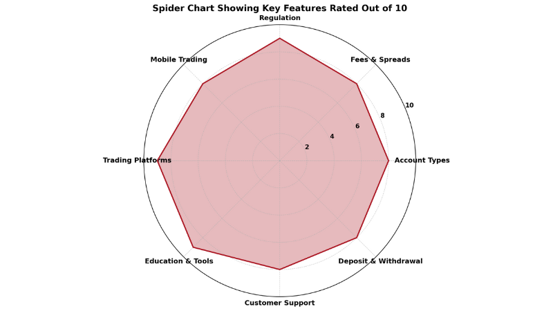 Admiral Markets Spider Chart