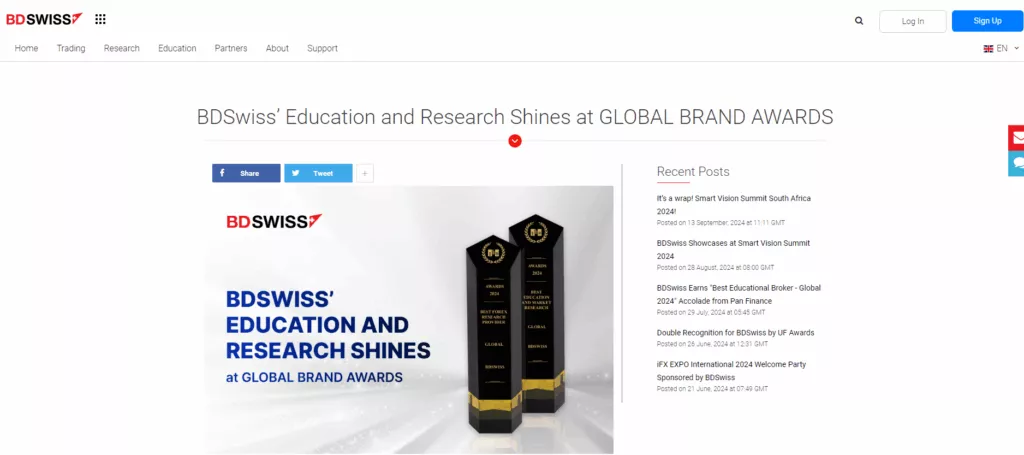 BDSwiss Education and Research