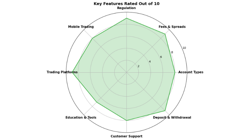 GO Markets Spider chart