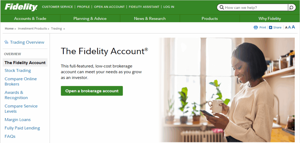 The Fidelity Account (brokerage)