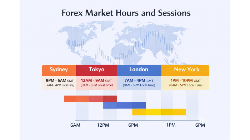 Forex Market Hours and Sessions Best Time to Trade Forex