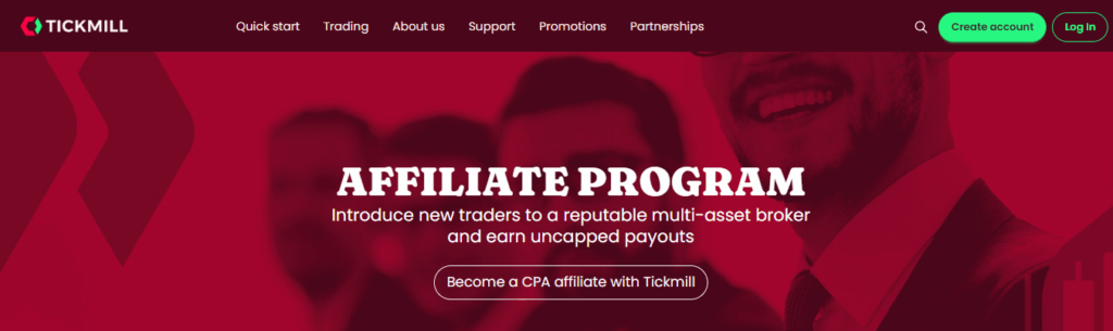 Tickmill Affiliate Program
