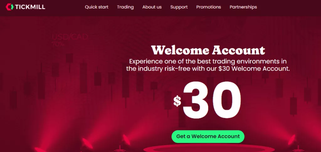Tickmill Sign Up Bonus