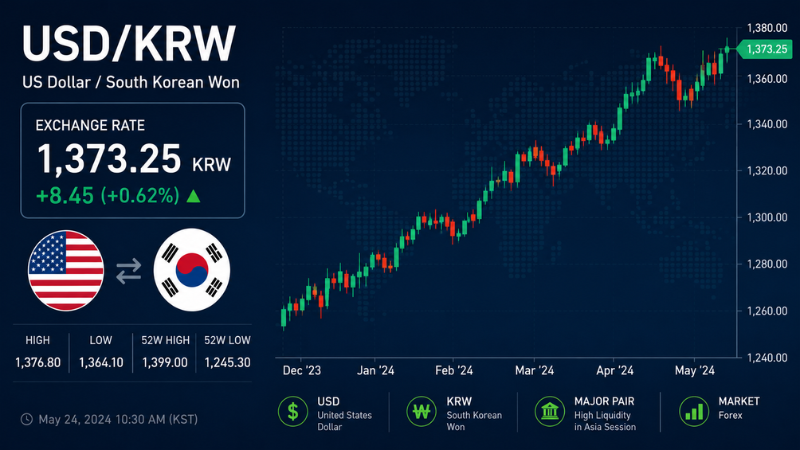 USDKRW &ndash; US Dollar South Korean Won Volatile Forex Pairs
