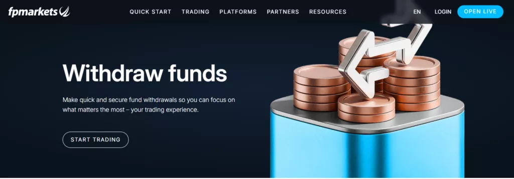 FP Markets Withdrawal Options FP Markets Withdrawal Options