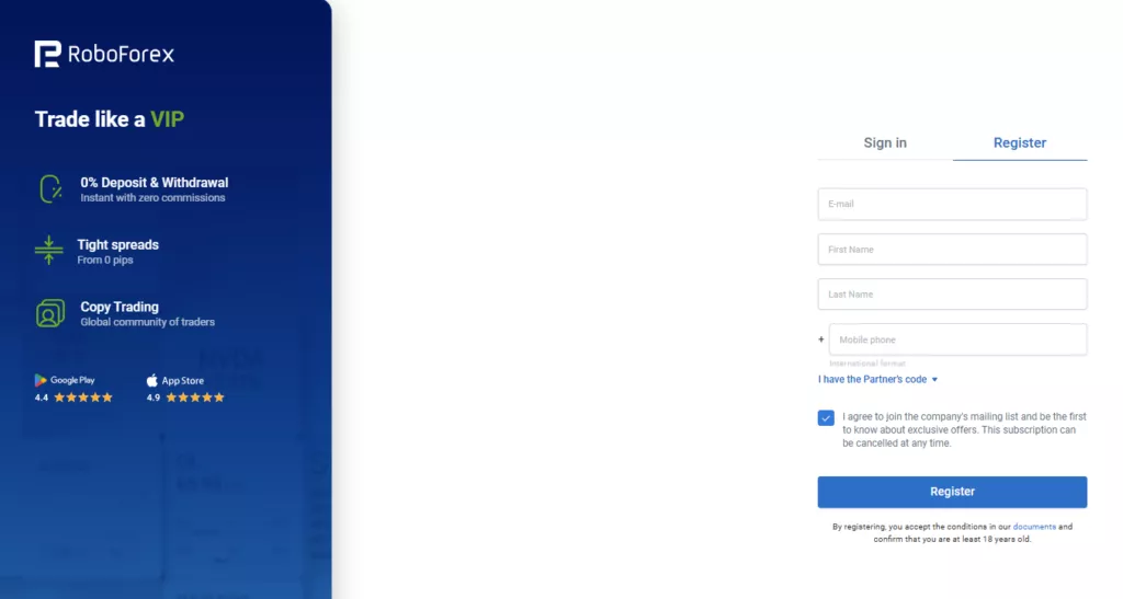 How to Open a Forex Cashback Account with RoboForex&nbsp;