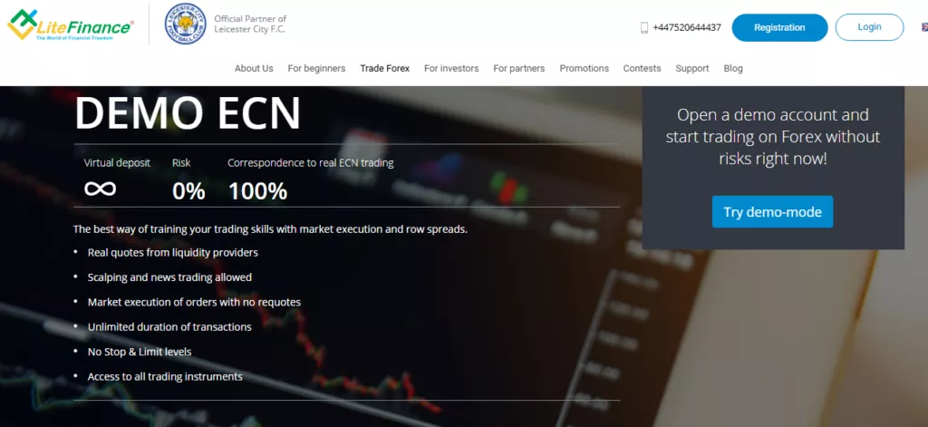 Litefinance Demo Account