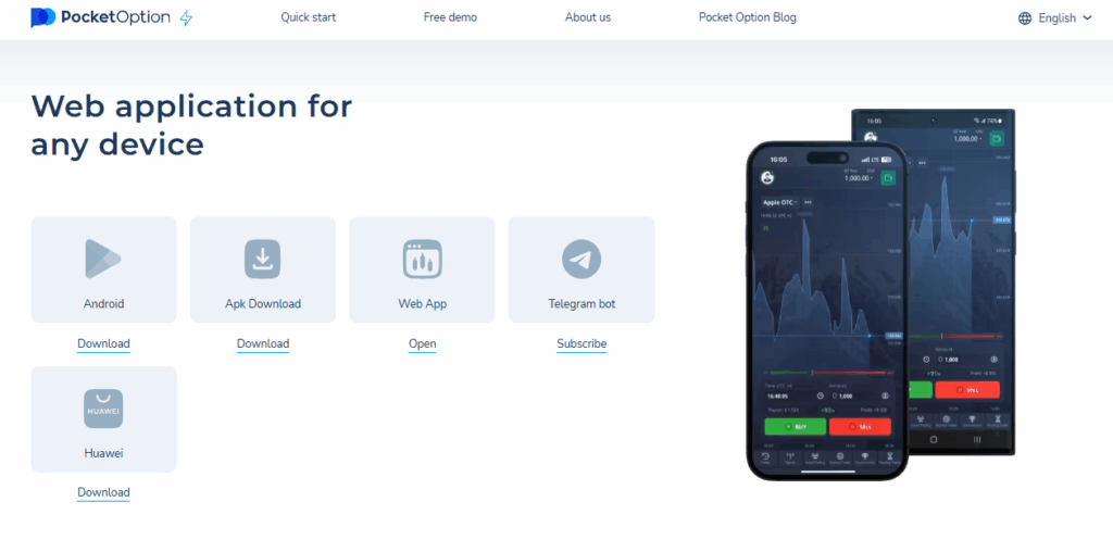 PocketOption Trading platforms