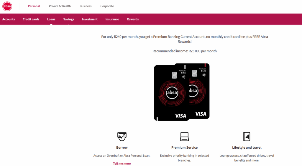 Absa Premium Platinum & Higher Tier
