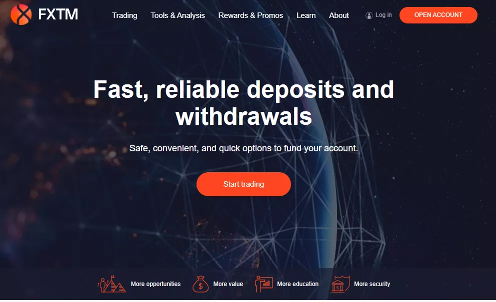 FXTM Deposit and Withdrawal