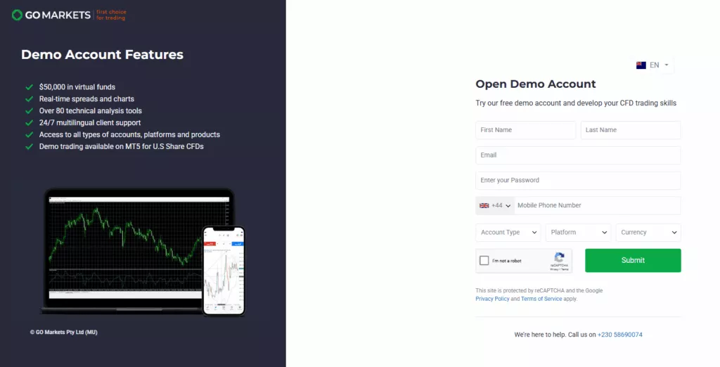 GO Markets Demo Account GO Markets Demo Account