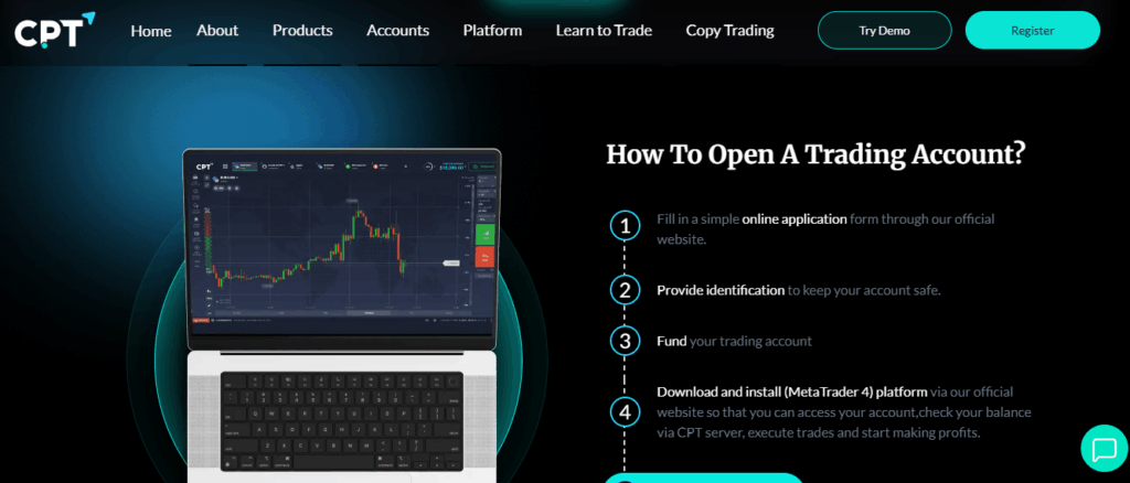 How to Open a CPT Markets Account &ndash; Step-by-Step Guide
