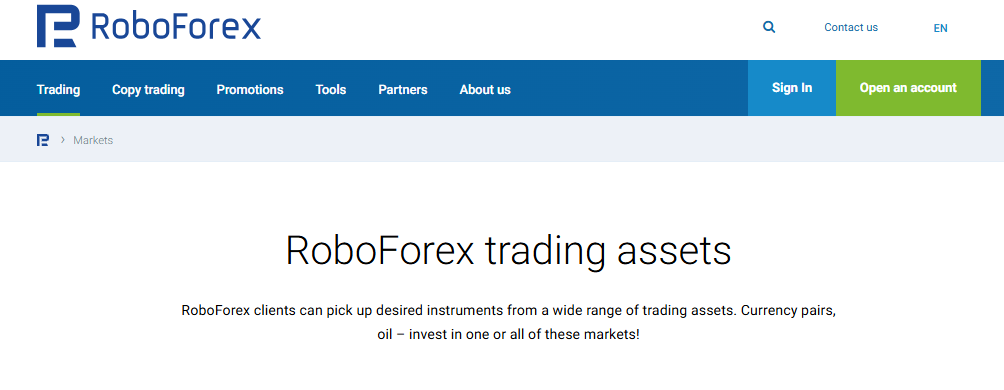 RoboForex Markets RoboForex Markets