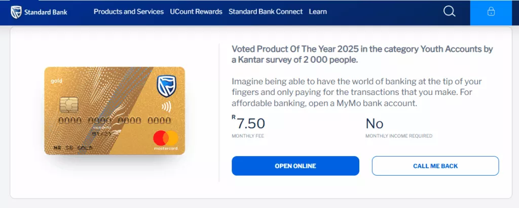 Standard Bank MyMo Standard Bank Access