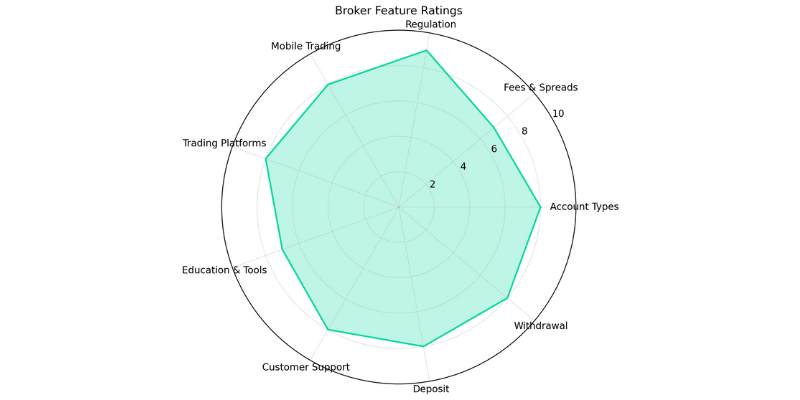 Trading.com Spider chart