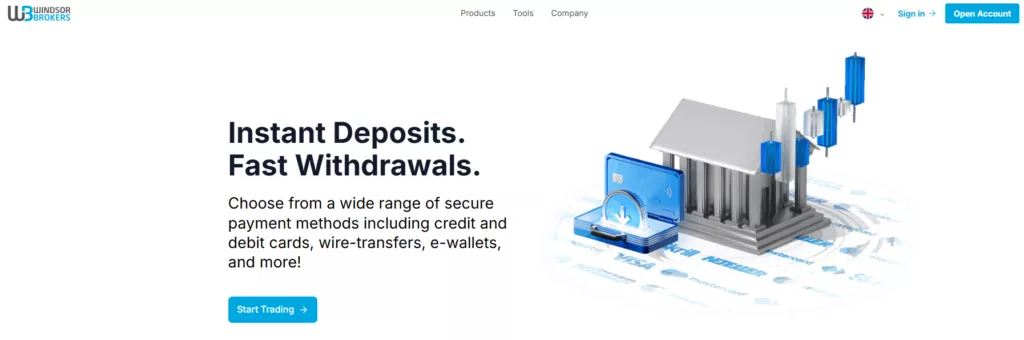 WINDSORBROKERS&nbsp;Deposit and Withdrawal