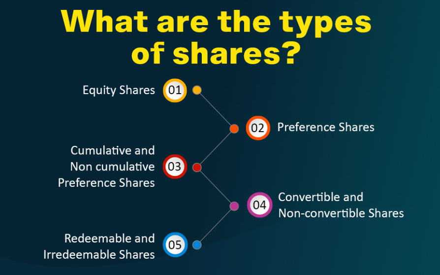 Different types of shares for South African investors