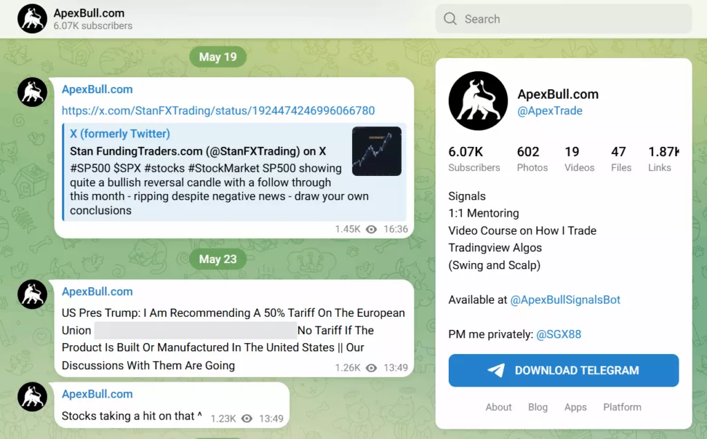 ApexBull Telegram