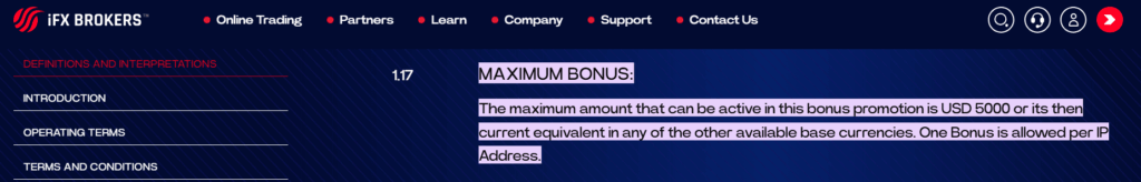 IFX Brokers 100% Deposit Bonus
