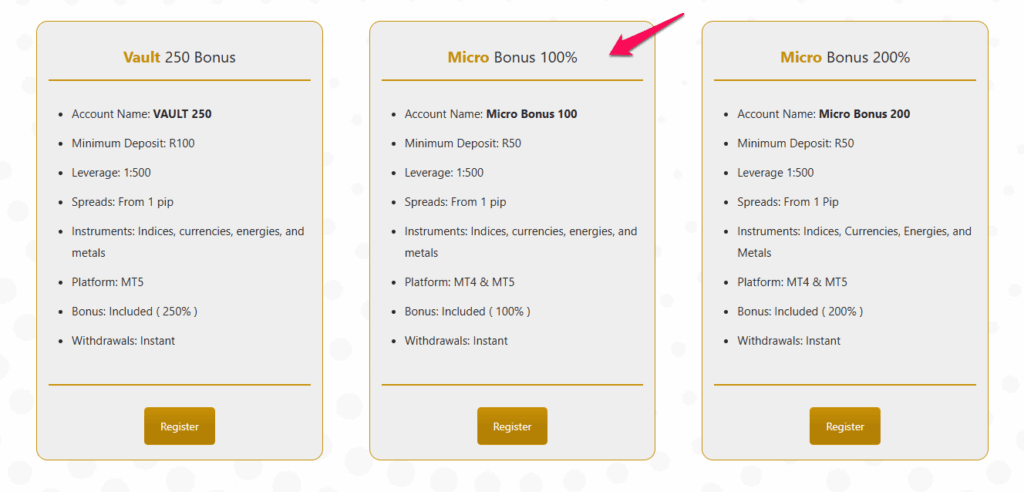 Micro Bonus 100