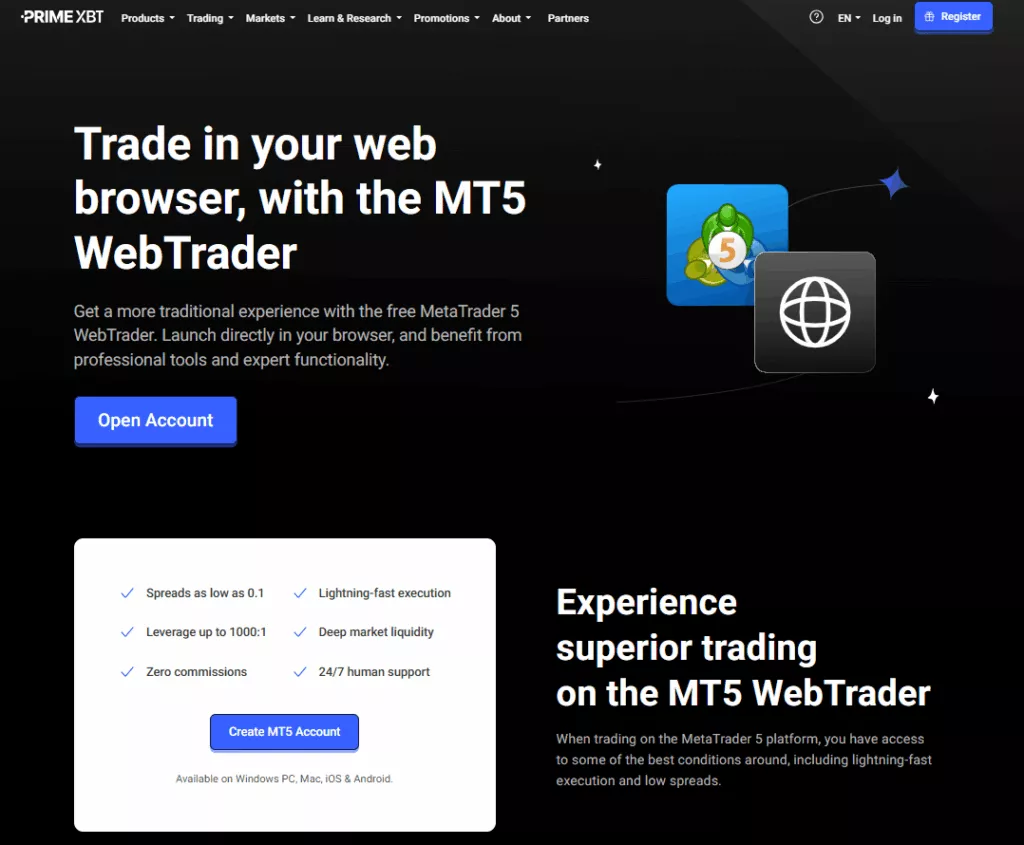 Web trading platform Web trading platform