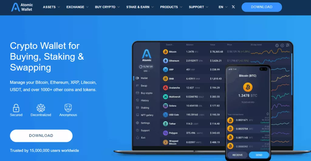 Atomic Wallet XRP Crypto Wallets
