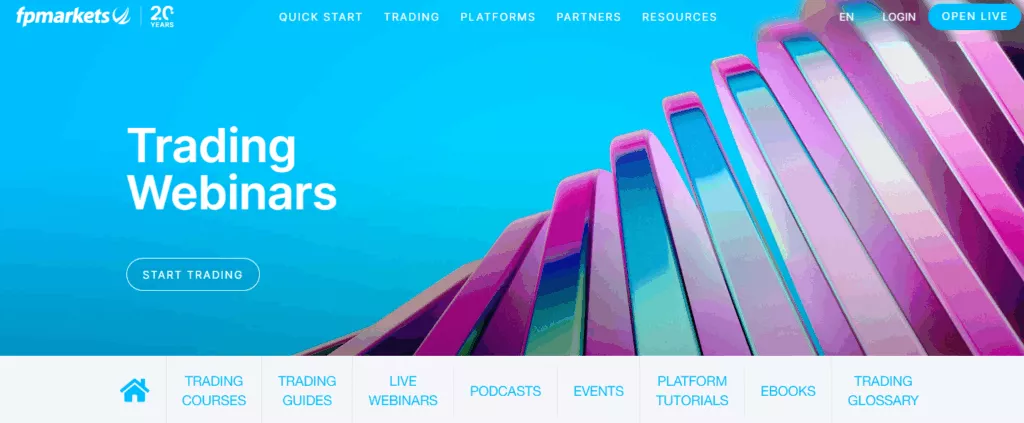 FP Markets offering Webinars