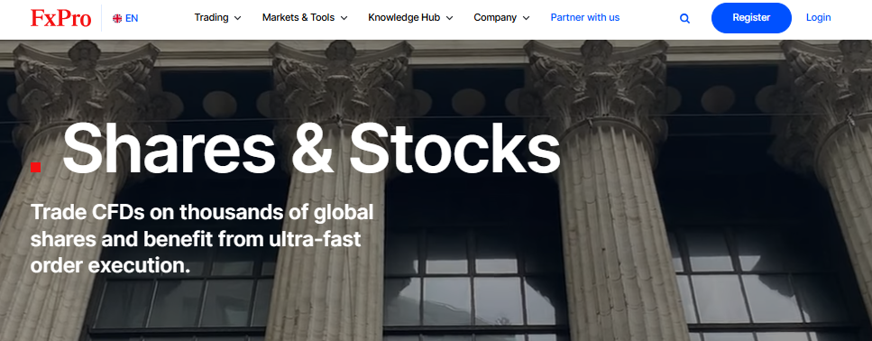 FxPro Share and Stock Forex Brokers