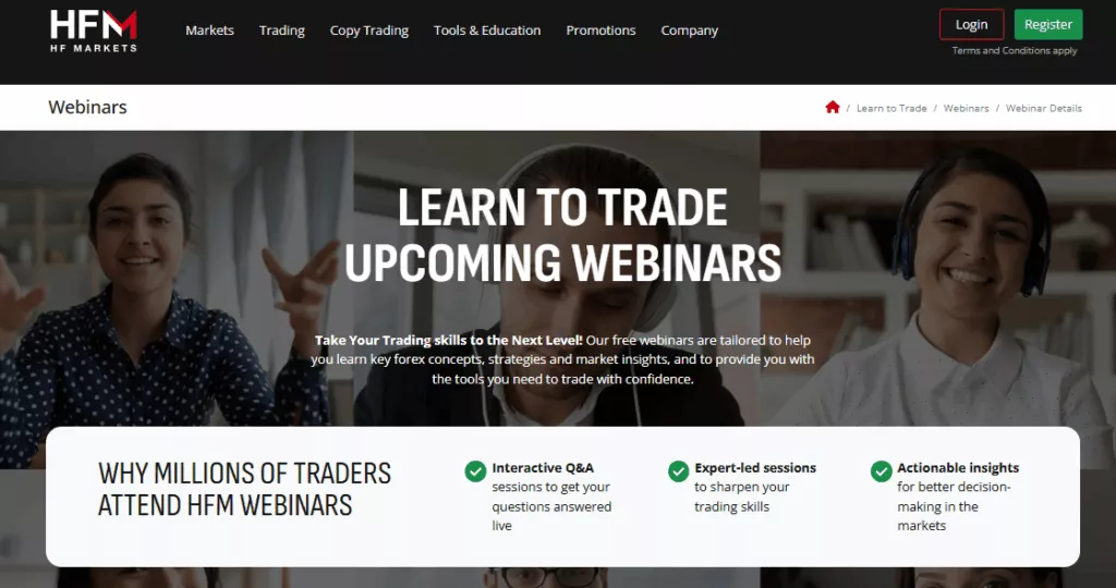 HFM offering Webinars
