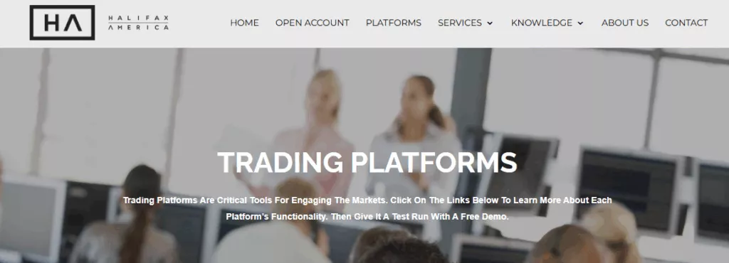 Halifax America TRADING PLATFORMS